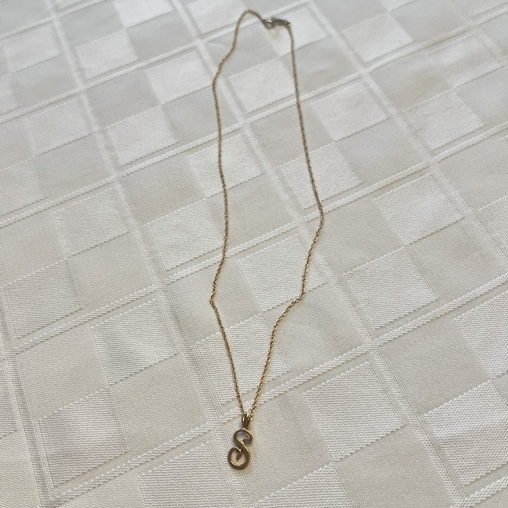 “S” initial necklace